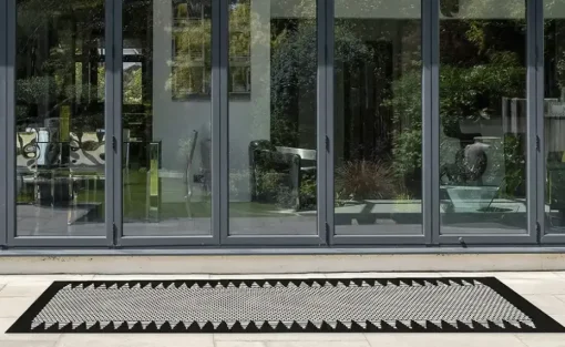 Webteppich Scandinavian | 80x200 cm, Solid Bordüre