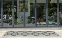 Webteppich Simple Life | 80x200 cm, Grau, Creme