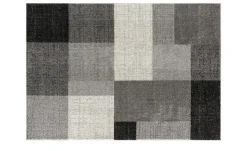 Webteppich Thales | Dunkelgrau, Grau, 80x140 cm