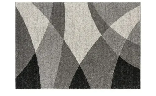 Webteppich Thales | Grau, Dunkelgrau, 80x140 cm