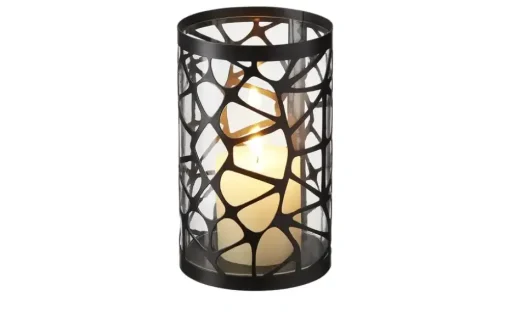 Windlicht mit Glaseinsatz | 20 cm | Möbel Höffner