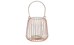 Windlicht mit Glaseinsatz | Rosa | Möbel Höffner
