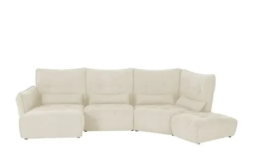 Wohnlandschaft Jeaneva | Creme, links | Möbel Höffner