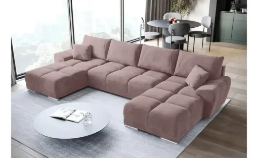 Wohnlandschaft  Nubes | Rosa | Möbel Höffner