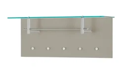 Wohnwert Garderobenpaneel Nicolo | Taupe, matt