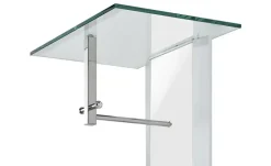 Wohnwert Garderobenpaneel Intro | transparent, Weiß, Aluminiumgrau