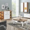 Wohnwert Highboard Carré | Weiß, Asteiche | Höffner