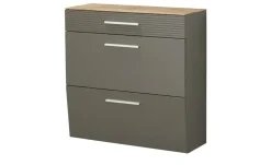 Wohnwert Hängeschuhschrank Helen  | Lavagrau, matt, Eiche (Nachbildung)