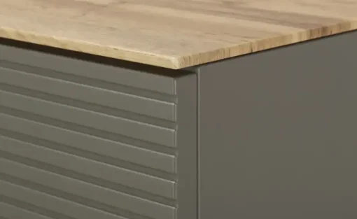 Wohnwert Hängeschuhschrank Helen  | Lavagrau, matt, Eiche (Nachbildung)
