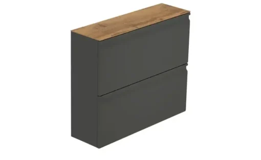 Wohnwert Hängeschuhschrank Leo | Anthrazit, matt
