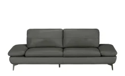 Wohnwert Ledersofa Amarena | 3, Dunkelgrau | Höffner