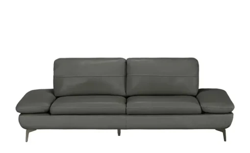 Wohnwert Ledersofa Amarena | 3, Dunkelgrau | Höffner