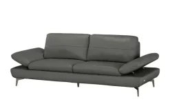 Wohnwert Ledersofa Amarena | 3, Dunkelgrau | Höffner