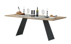 Wohnwert Massivholz-Esstisch  mit Keramik Ardesia | 180 cm
