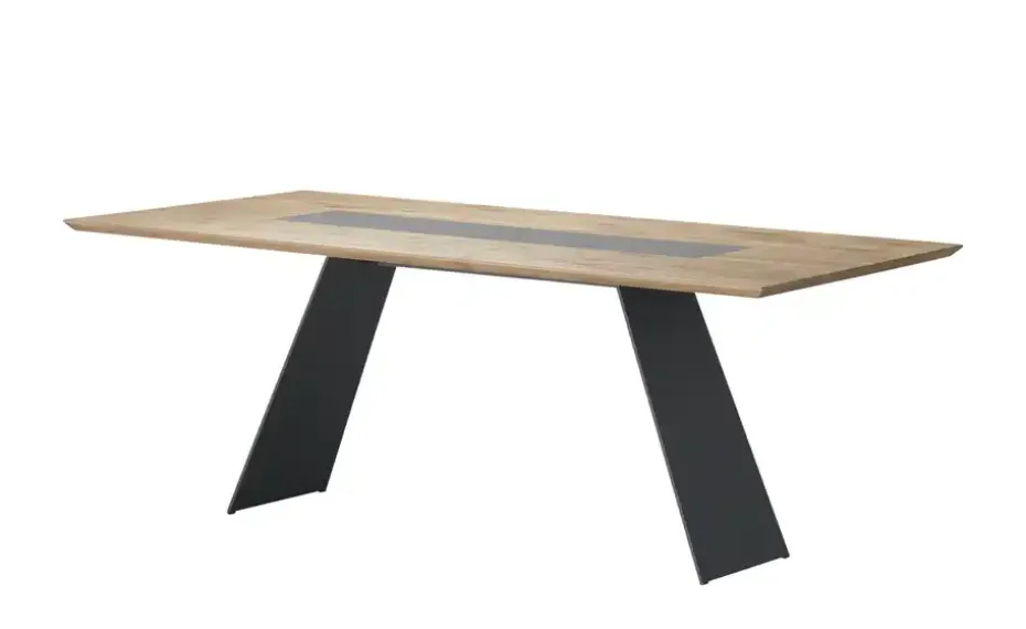 Wohnwert Massivholz-Esstisch  mit Keramik Ardesia | 180 cm