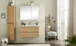Wohnwert Spiegelschrank Capri | Eiche, Weiß | Höffner