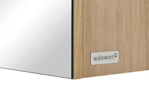 Wohnwert Spiegelschrank Capri | Eiche, Weiß | Höffner