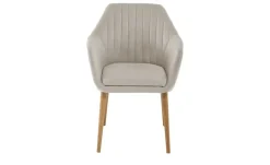 Woodford Armlehnstuhl Shell | Flachgewebe, Beige