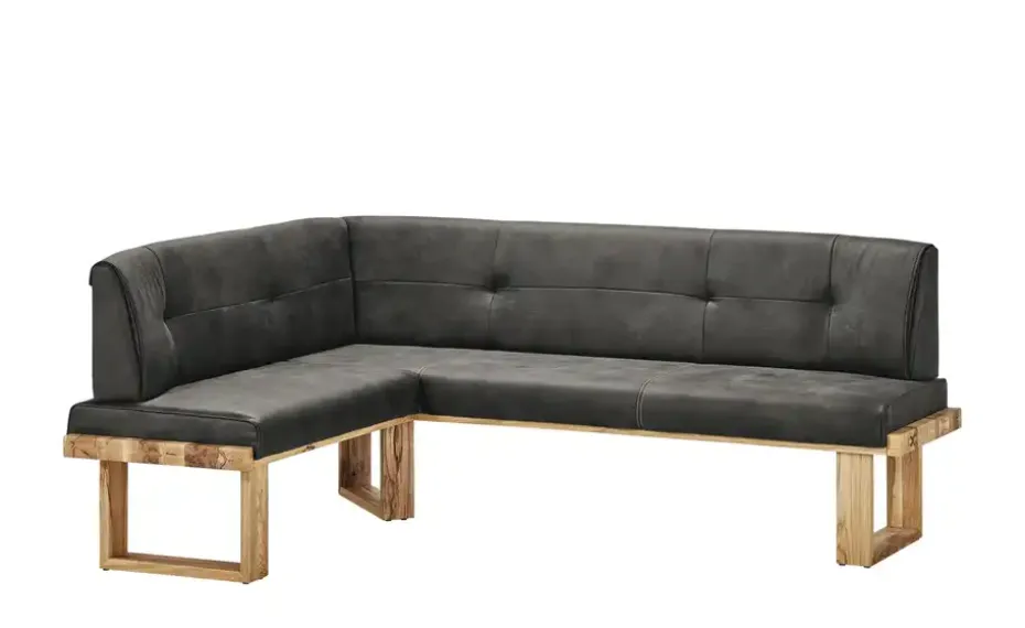 Woodford Eckbank massiv Alina | Anthrazit, ca, 155 x 225 cm