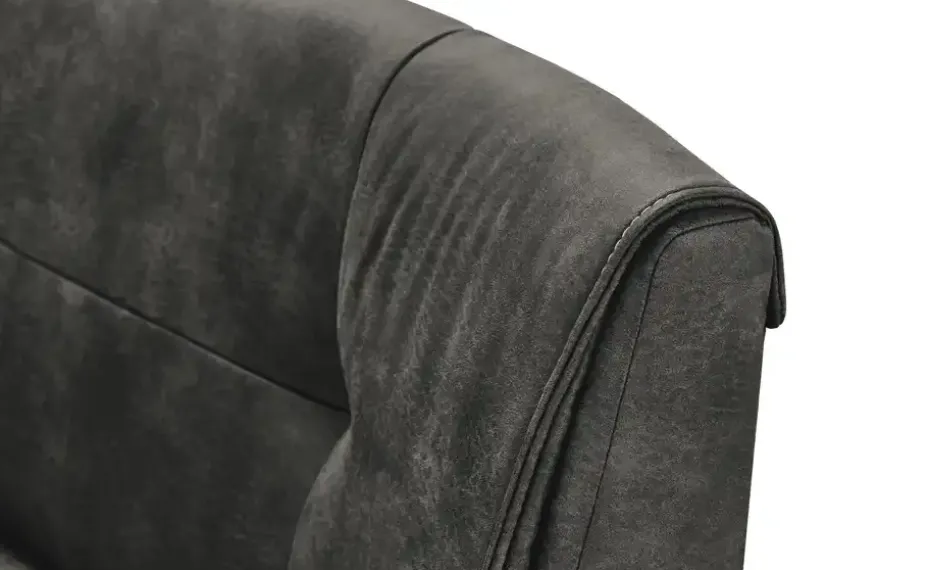 Woodford Eckbank massiv Alina | Anthrazit, ca, 225 x 155 cm