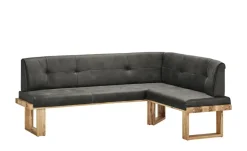 Woodford Eckbank massiv Alina | Anthrazit, ca, 225 x 155 cm