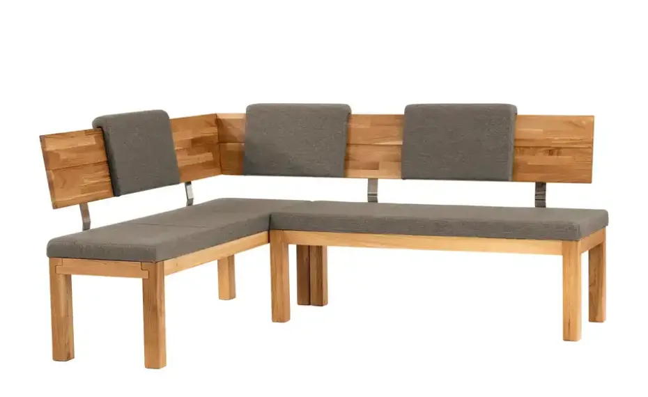 Woodford Eckbank massiv Melia | Braun, Eiche, geölt