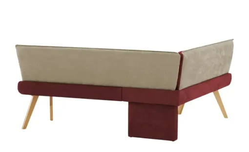 Woodford Eckbank Sunna | Rot, Beige, Eiche, lackiert