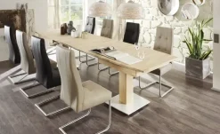 Woodford Esstisch  ausziehbar Toralf | Eiche bianco, geölt, 160 cm