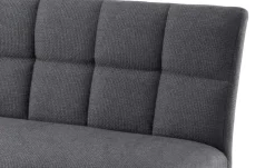 Woodford Esszimmerbank  mit Steppung Mako | Anthrazit, Webstoff grob
