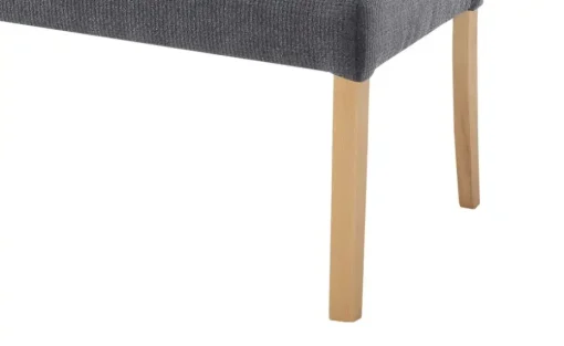 Woodford Esszimmerbank  mit Steppung Mako | Anthrazit, Webstoff grob