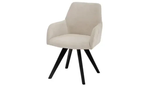 Woodford Esszimmerstuhl Damask | Creme, Velours
