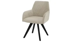 Woodford Esszimmerstuhl Damask | Beige, Webstoff