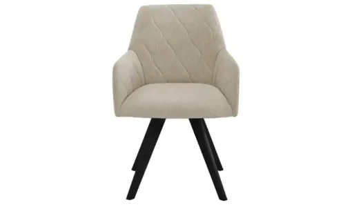 Woodford Esszimmerstuhl Damask | Beige, Webstoff
