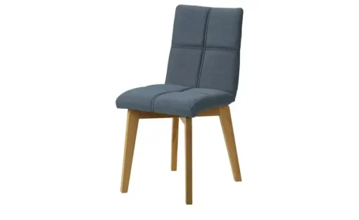Woodford Esszimmerstuhl mit Steppung Anni | Blau, ohne