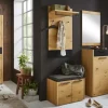 Woodford Garderobenpaneel Lina | Eiche, Schwarz