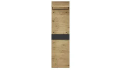 Woodford Garderobenpaneel Lina | Eiche, Schwarz