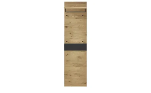 Woodford Garderobenpaneel Lina | Eiche, Schwarz