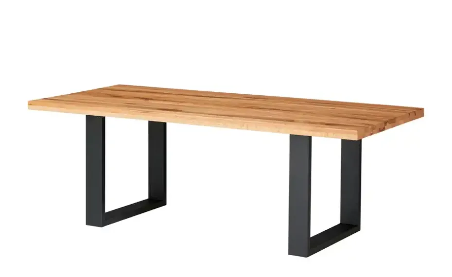 Woodford Kufentisch Lavello | Wildeiche, Anthrazit, lackiert