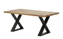Woodford Massivholztisch Pantheon | Wildeiche, Kufen (X-förmig)