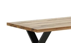 Woodford Massivholztisch Pantheon | Wildeiche, Kufen (X-förmig)
