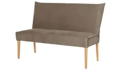 Woodford Polsterbank mit hoher Lehne Gerda | Hellbraun, 143 cm