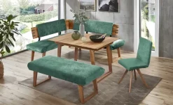 Woodford Polsterbank  ohne Rücken Colette | Grün, 140 cm