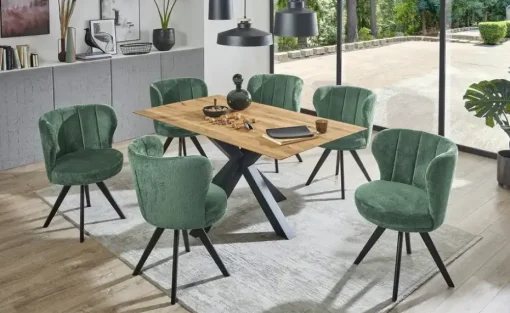 Woodford Polsterstuhl Clea | Grün | Möbel Höffner