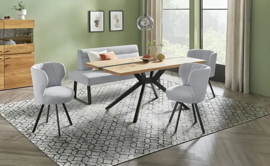 Woodford Polsterstuhl Clea | Grau, ohne | Möbel Höffner