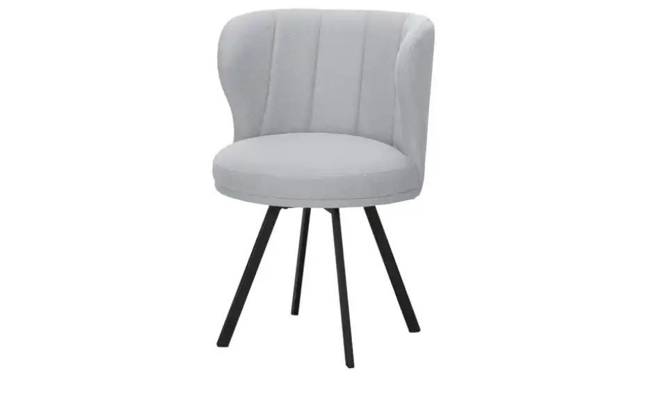 Woodford Polsterstuhl Clea | Grau, ohne | Möbel Höffner