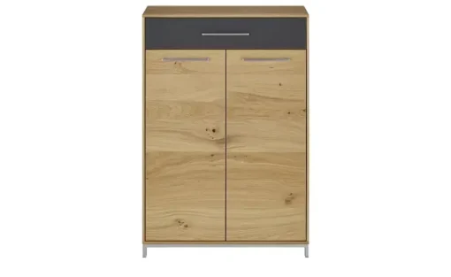 Woodford Schuhschrank Vista | 1 Schubkasten, Anthrazit, Eiche