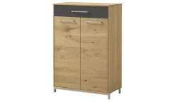 Woodford Schuhschrank Vista | 1 Schubkasten, Anthrazit, Eiche