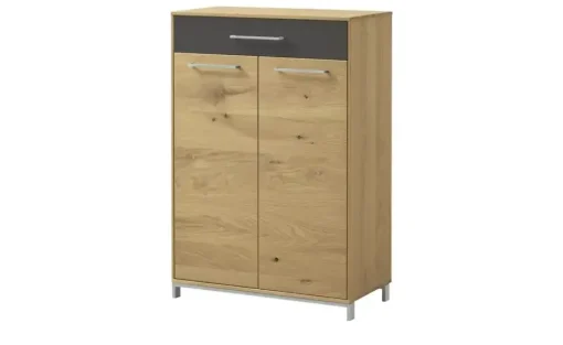 Woodford Schuhschrank Vista | 1 Schubkasten, Anthrazit, Eiche