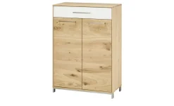 Woodford Schuhschrank Vista | Weiß, Eiche, 72 cm