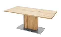 Woodford Säulentisch Ateno | 160 cm, gerade Tischkante